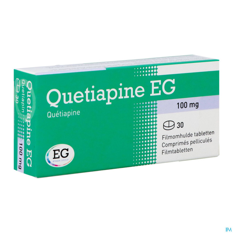 Quetiapine eg comp pell 30x100mg