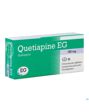 Quetiapine eg comp pell 30x100mg