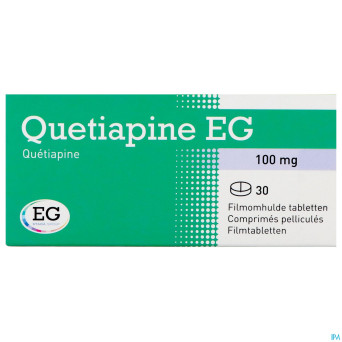Quetiapine eg comp pell 30x100mg