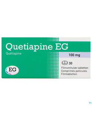 Quetiapine eg comp pell 30x100mg