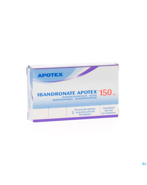 Ibandronate apotex 150 mg comp pell  3 x 150 mg