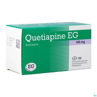 Quetiapine eg comp pell 100 x 100 mg