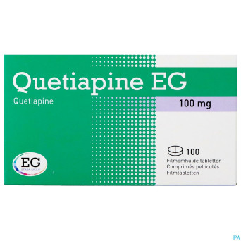 Quetiapine eg comp pell 100 x 100 mg