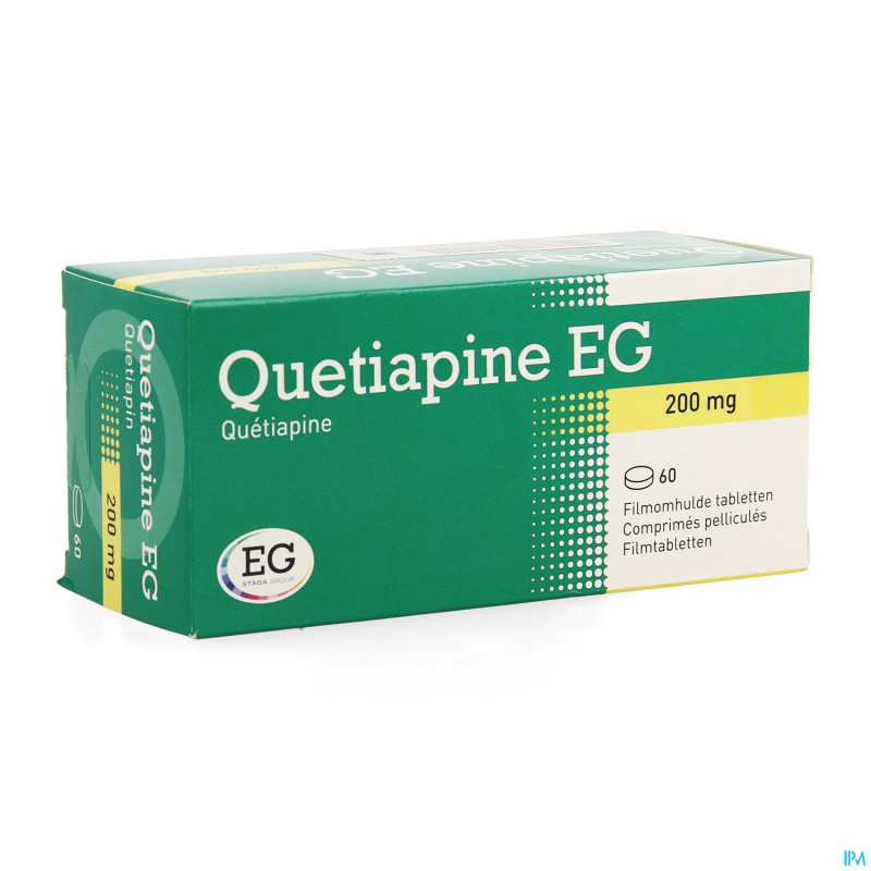Quetiapine eg comp pell 60x200 mg