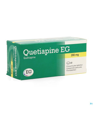 Quetiapine eg comp pell 60x200 mg