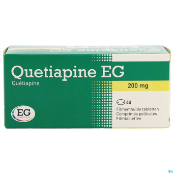 Quetiapine eg comp pell 60x200 mg