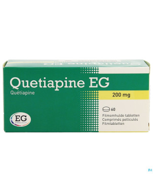 Quetiapine eg comp pell 60x200 mg