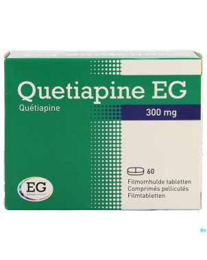 Quetiapine eg comp pell 60x300 mg