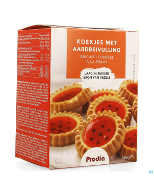 Prodia biscuits fourres fraise   150g 5850 revogan