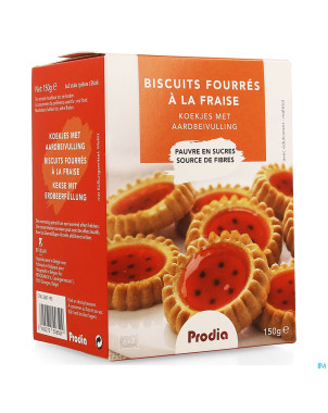 Prodia biscuits fourres fraise   150g 5850 revogan