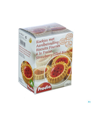 Prodia biscuits fourres fraise   150g 5850 revogan