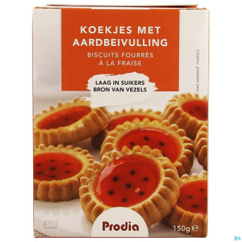 Prodia biscuits fourres fraise   150g 5850 revogan