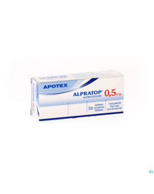 Alpratop 0,50mg tabl 50 x 0,50mg