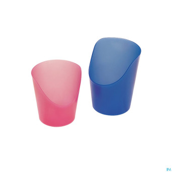 Gobelet medicaments souple bleu 5    able2