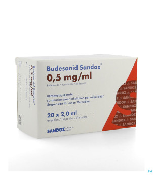 Budesonid sandoz 0,5 mg/ml susp neb 4 x 5 amp
