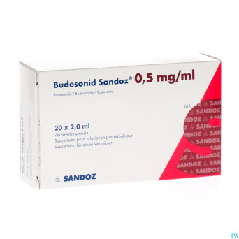 Budesonid sandoz 0,5 mg/ml susp neb 4 x 5 amp