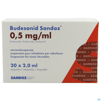 Budesonid sandoz 0,5 mg/ml susp neb 4 x 5 amp