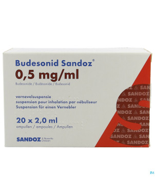 Budesonid sandoz 0,5 mg/ml susp neb 4 x 5 amp