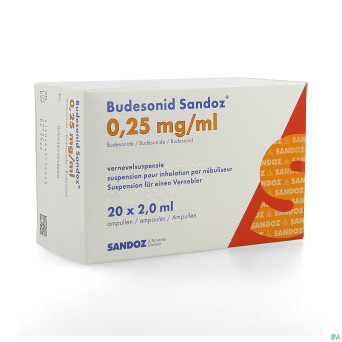 Budesonid sandoz 0,25mg/ml susp neb 4 x 5 amp