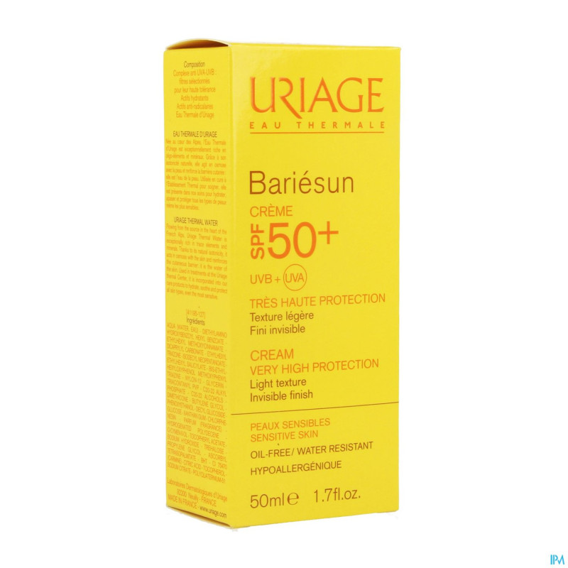 Uriage bariesun creme ip50+ p sens. 50ml
