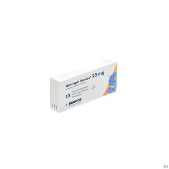 Quetiapin sandoz comp enrobe  10 x  25 mg