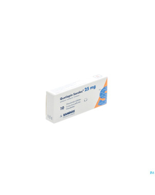 Quetiapin sandoz comp enrobe  10 x  25 mg