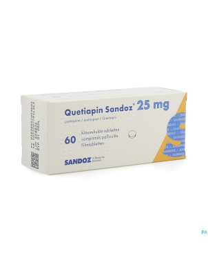 Quetiapin sandoz comp enrobe  60 x  25 mg