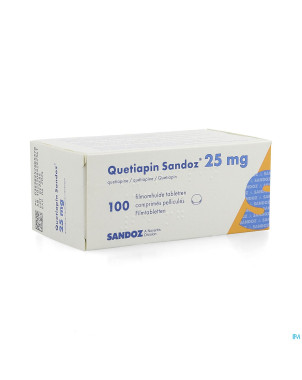 Quetiapin sandoz 25mg comp pell 100 x  25mg