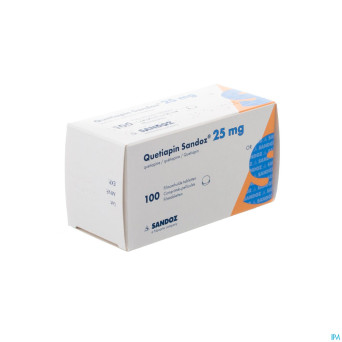 Quetiapin sandoz 25mg comp pell 100 x  25mg