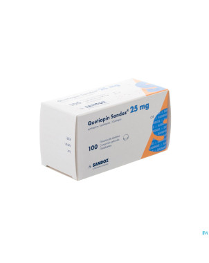 Quetiapin sandoz 25mg comp pell 100 x  25mg
