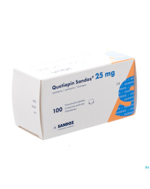 Quetiapin sandoz 25mg comp pell 100 x  25mg