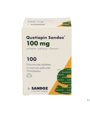 Quetiapin sandoz comp enrobe  10 x 100 mg