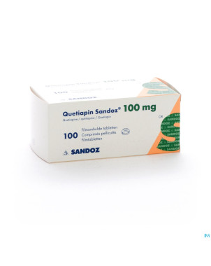Quetiapin sandoz comp enrobe 100 x 100 mg