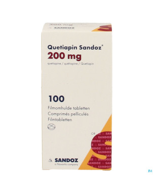 Quetiapin sandoz comp enrobe  10 x 200 mg