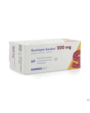 Quetiapin sandoz comp enrobe  60 x 200 mg