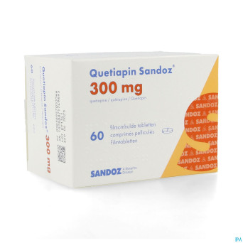 Quetiapin sandoz comp enrobe  60 x 300 mg
