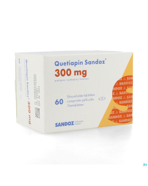 Quetiapin sandoz comp enrobe  60 x 300 mg