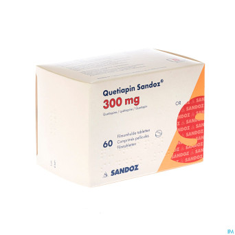 Quetiapin sandoz comp enrobe  60 x 300 mg