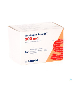 Quetiapin sandoz comp enrobe  60 x 300 mg