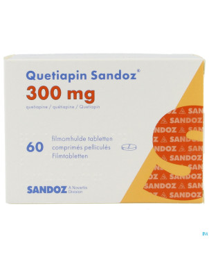 Quetiapin sandoz comp enrobe  60 x 300 mg