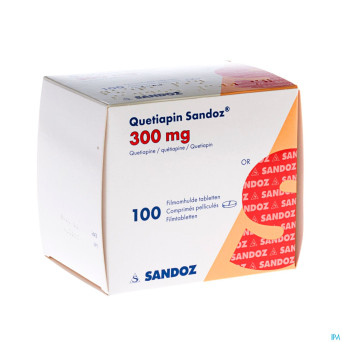 Quetiapin sandoz comp enrobe 100 x 300 mg
