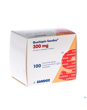 Quetiapin sandoz comp enrobe 100 x 300 mg