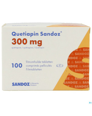 Quetiapin sandoz comp enrobe 100 x 300 mg
