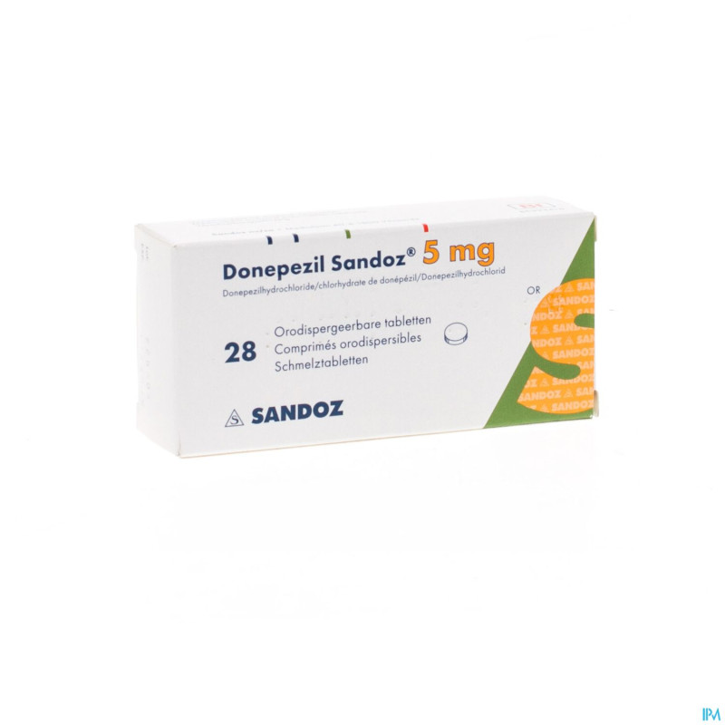 Donepezil sandoz  5,0 mg comp orodisp 28 x  5,0mg