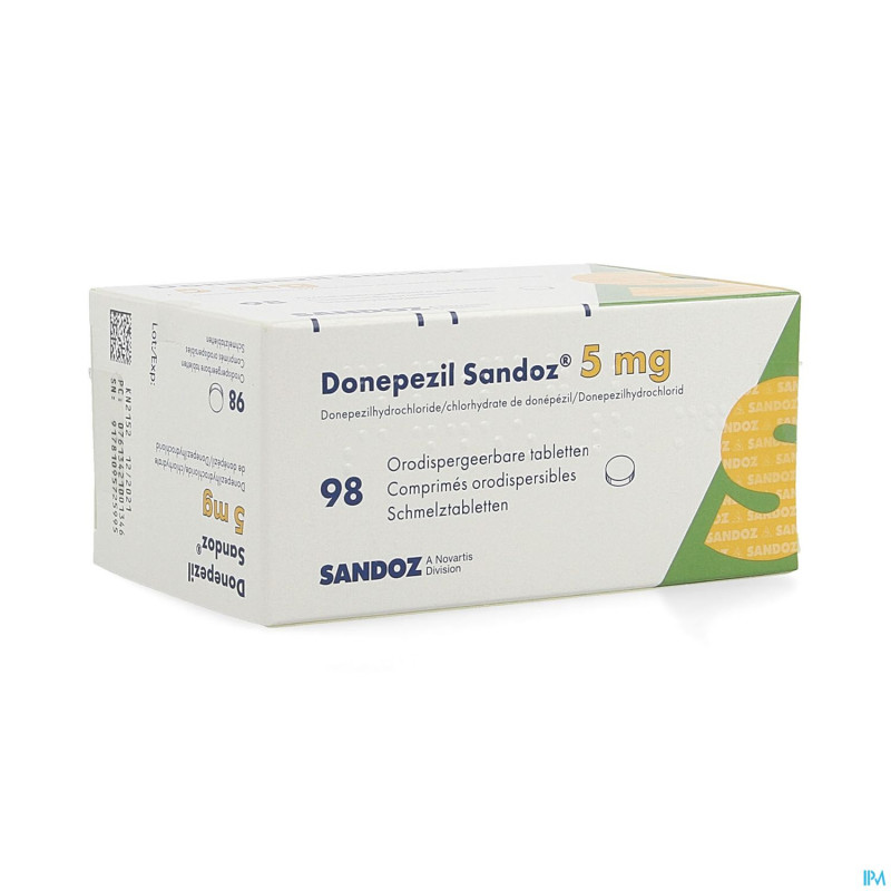 Donepezil sandoz  5,0 mg comp orodisp 98 x  5,0mg