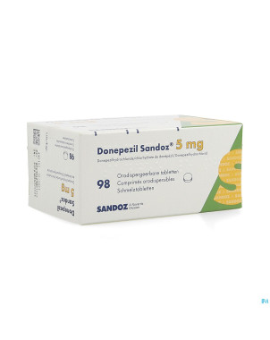 Donepezil sandoz  5,0 mg comp orodisp 98 x  5,0mg