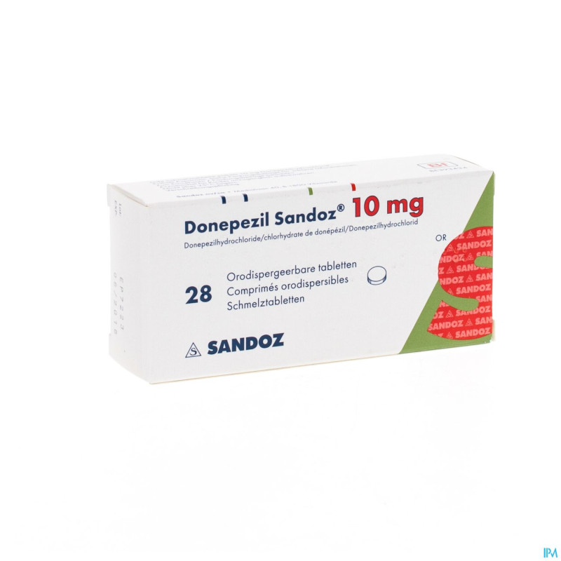 Donepezil sandoz 10,0 mg comp orodisp 28 x 10,0mg