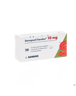 Donepezil sandoz 10,0 mg comp orodisp 28 x 10,0mg