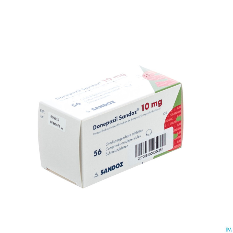 Donepezil sandoz 10,0 mg comp orodisp 56 x 10,0mg