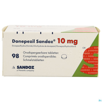 Donepezil sandoz 10,0 mg comp orodisp 98 x 10,0mg